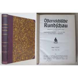 Österreichische Rundschau, Band XXXIV, Januar-März 1913 [kulturní a politický časopis, Rakousko-Uhersko, Habsburská monarchie]