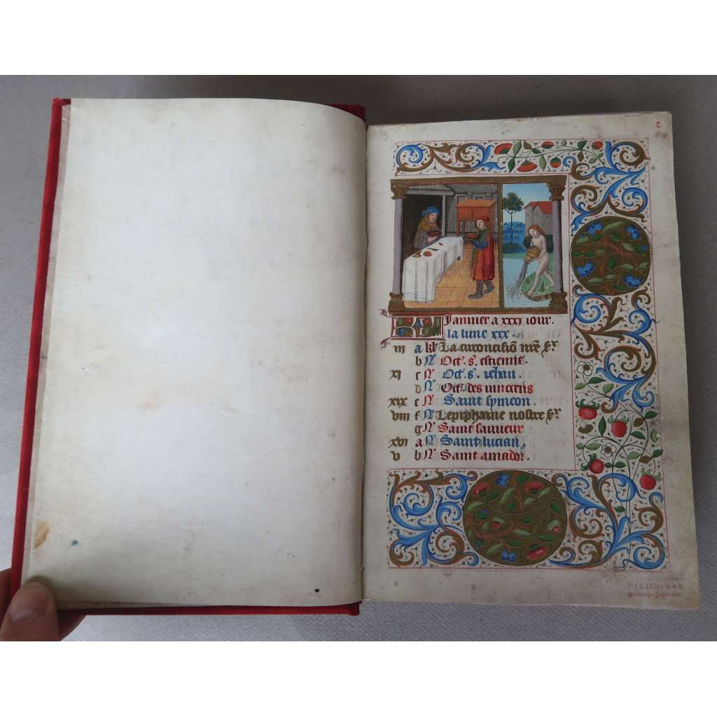 Kniha hodinek knížete Rohana [bibliofilie - KRÁSNÁ VAZBA]  [Horae principii de Rohan / Horae principis de Rohan, faksimile]