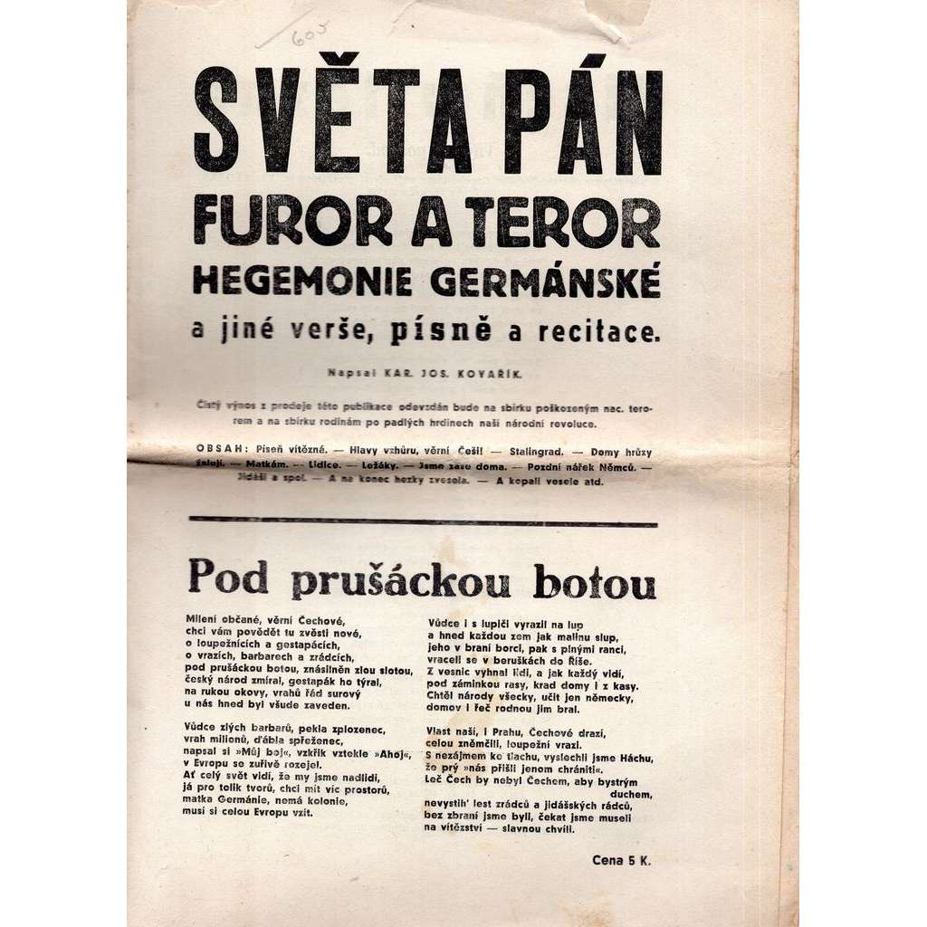 Světa pán, furor a teror hegemonie germánské