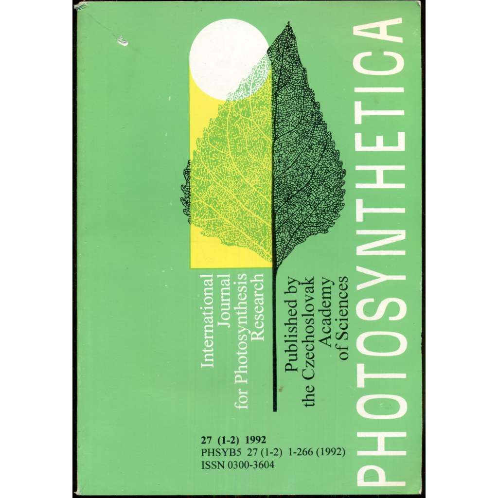 Photosynthetica: International journal for photosynthetic research 27/1-2 (1992)