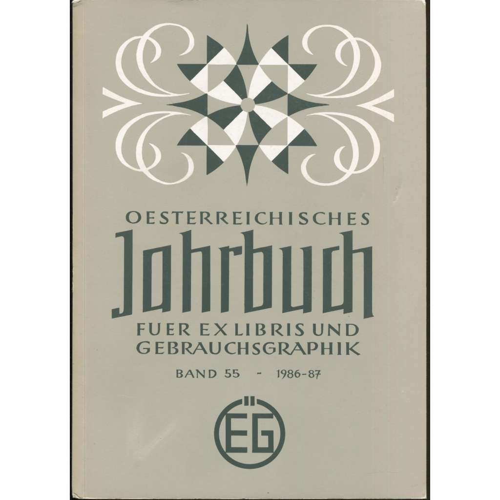 Österreichisches Jahrbuch für Exlibris und Gebrauchsgraphik. Band 55 - 1986-87 [originální grafiky s podpisem, Johannes Pilz, Karl Schwarzler, Josef Liesler]