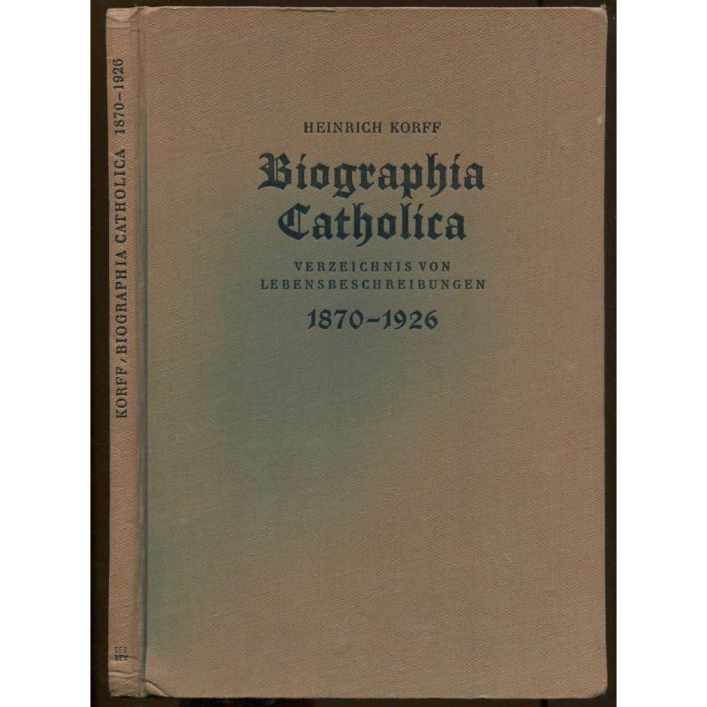 Biographia Catholica [bibliografie, katolická literatura]