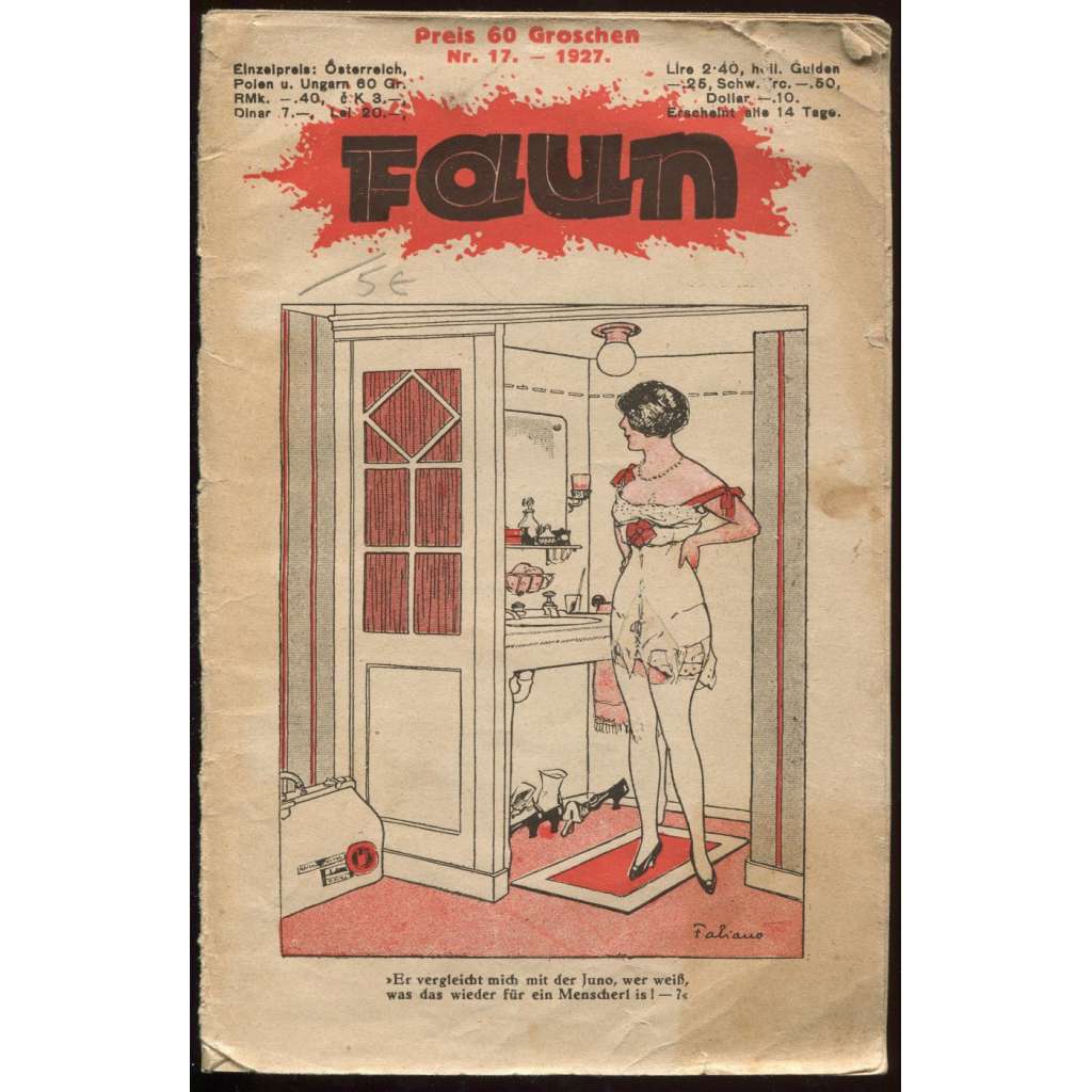 Faun. Nr. 17. - 1927 [časopis, humor, vtipy]