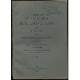 An Stelle der feierlichen Inauguration des Rektors der Deutschen Universität in Prag 1933/1934. Bericht für die Studienjahre 1931/32 und 1932/33 - Der montenegrinische Mensch [Německá karlo-ferdinandova univerzita, Černá hora]