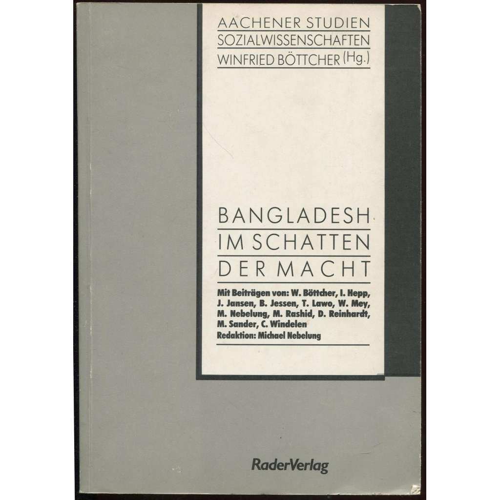 Bangladesh im Schatten der Macht [= Aachener Studien Sozialwissenschaften; Bd. 3] [Střední východ, politika]