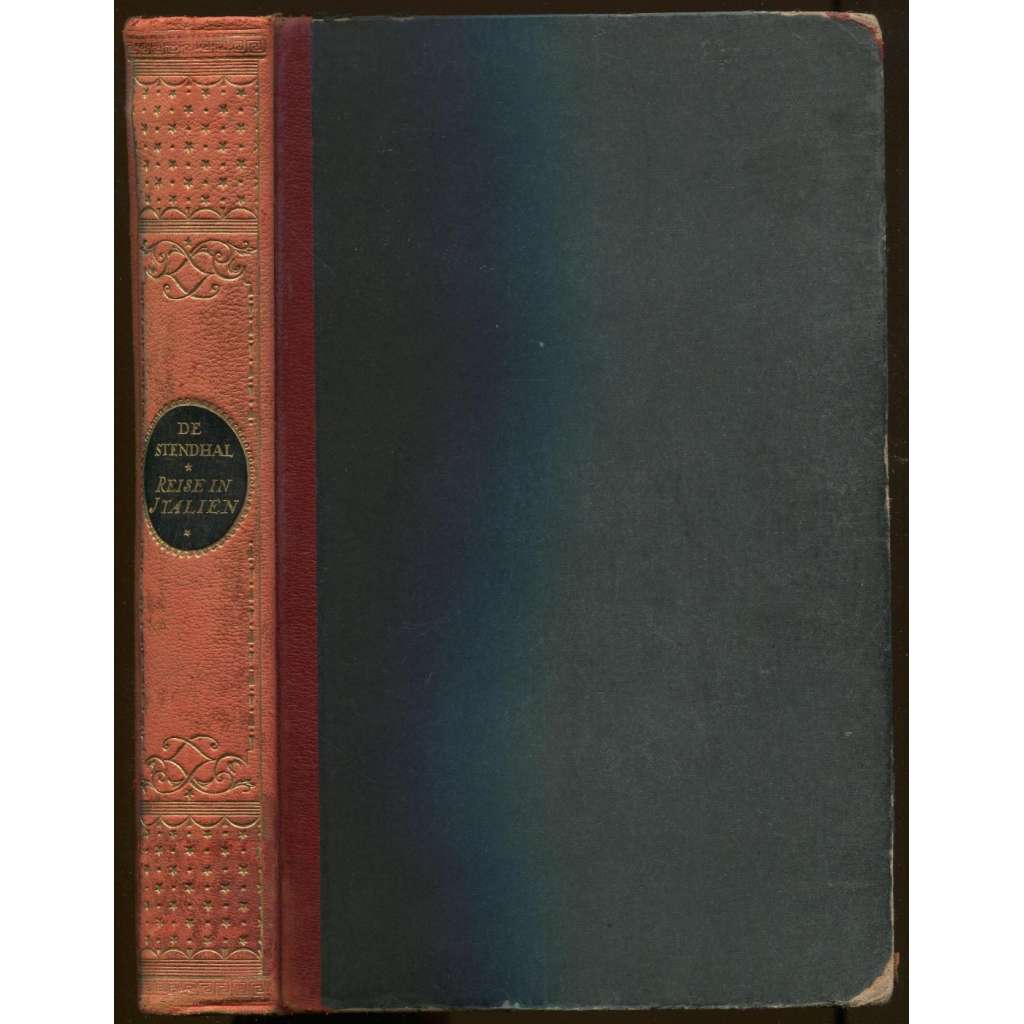 Reise in Italien (Rome, Naples et Florence en 1817). Deutsch von Friedrich von Oppeln-Bronikowski. ... [Itálie, cestopisy, vazba kůže]