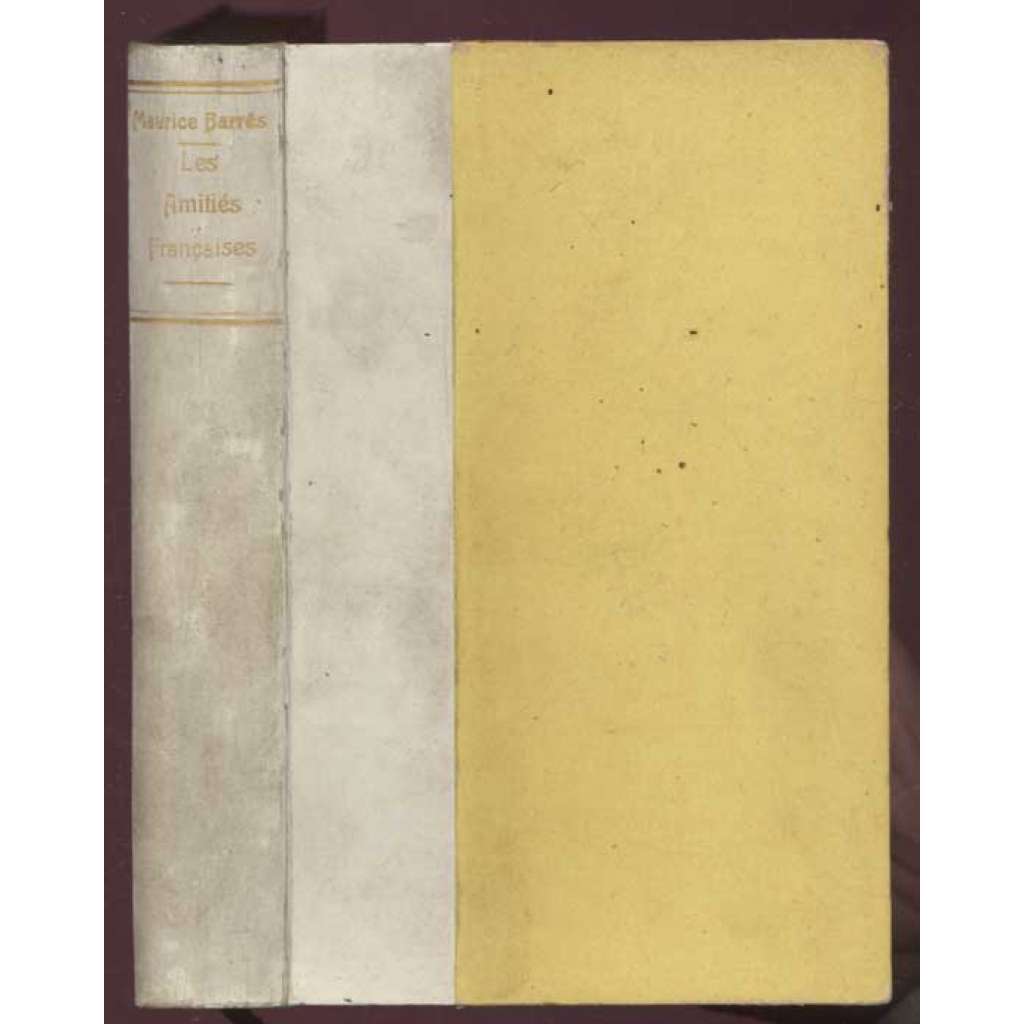 Les amitiés francaises. Notes sur l'acquisition par un petit Lorrain des sentiments qui donnet un prix à la vie [beletrie, francouzská literatura]