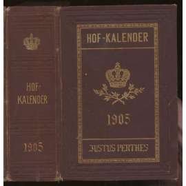 Gothaischer Genealogischer Hofkalender nebst diplomatisch-statistischen Jahrbuch 1905; hundertzweiundvierzigster Jahrgang [genealogie, šlechta]