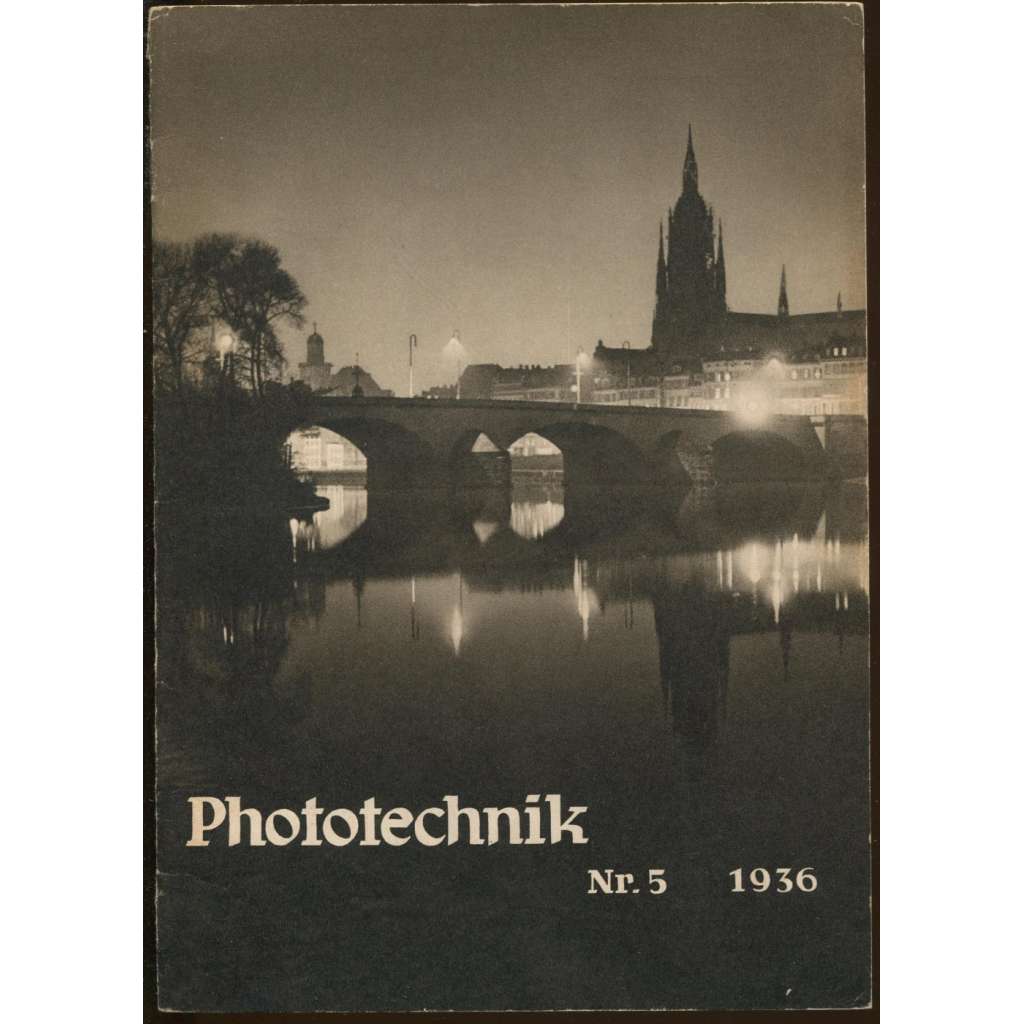 Phototechnik; Nr. 5 - Oktober 1936 (16. Jahrgang) [amatérská fotografie, 30. léta, časopis]