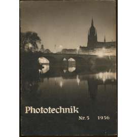 Phototechnik; Nr. 5 - Oktober 1936 (16. Jahrgang) [amatérská fotografie, 30. léta, časopis]