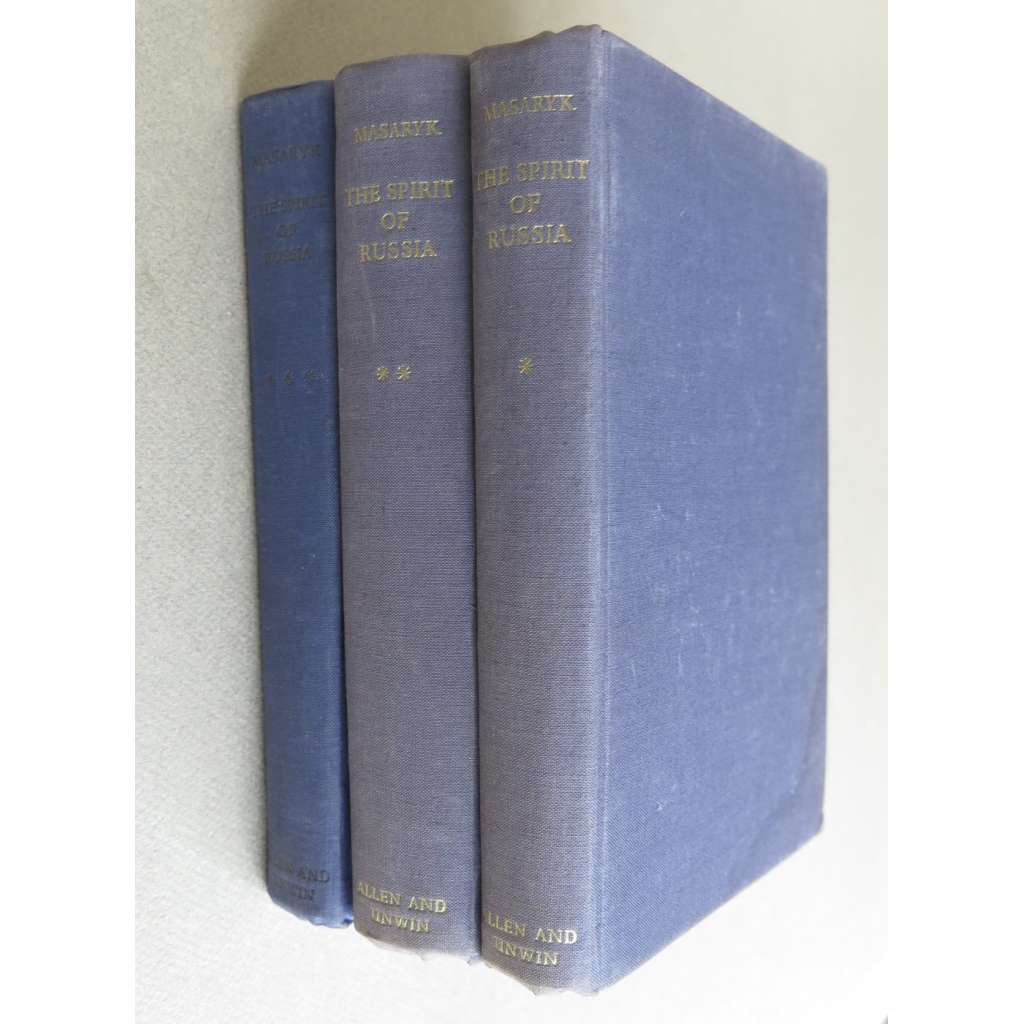 The Spirit of Russia. Studies in History, Literature and Philosophy. Translated from the German original by Eden and Cedar Paul [3 svazky, Rusko a Evropa, TGM]