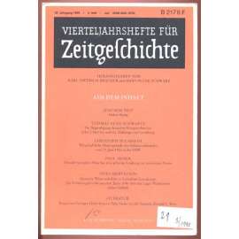 Vierteljahreshefte für Zeitgeschichte; 38. Jahrgang 1985, 3. Heft, Juli [historie, historiografie, časopis]