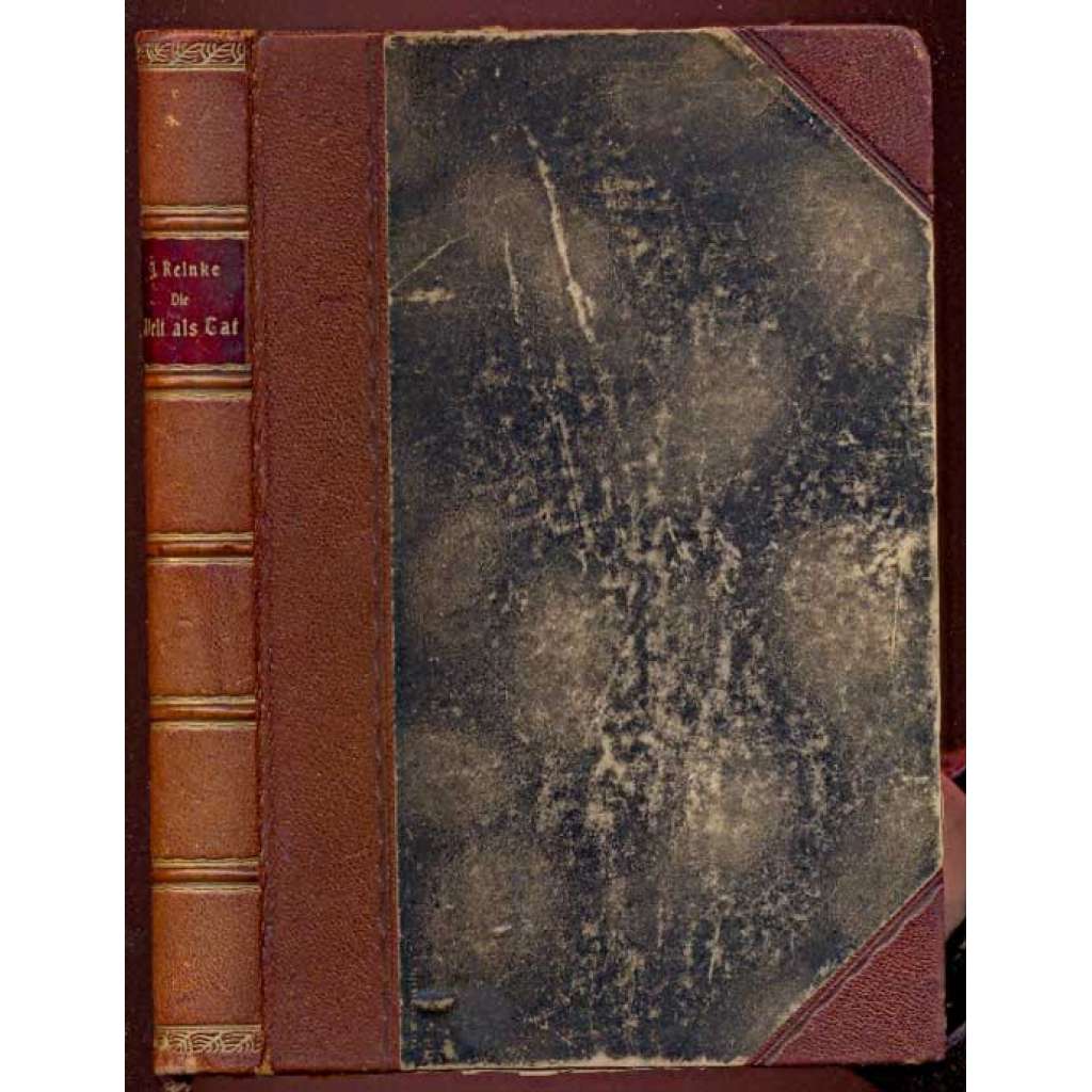 Die Welt als Tat. Umrisse einer Weltansicht auf naturwissenschaftlicher Grundlage. Vierte Auflage. Mit 6 Abbildungen im Text und einem Porträt im Lichtdruck [filozofie, přírodní vědy]