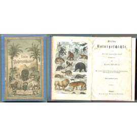 Kleine Naturgeschichte. Für das jugendliche Alter bearbeitet von Franz Sträßle. Mit vielen, nach der Natur gezeichneten, fein colorirten Abbildungen auf 10 Tafeln. Dritte unveränderte Auflage [přírodověda, učebnice, litografie]