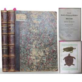 Neueste Volks-Naturgeschichte des Thierreichs für Schule und Haus. Zweiter Band. Zweite, stereotypirte Schulausgabe	[učebnice, biologie, kolorované litografie]