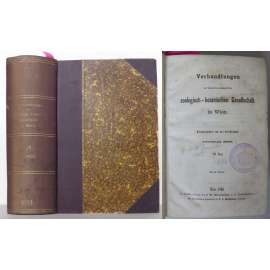 Verhandlungen der kaiserlich-königlichen zoologisch-botanischen Gesellschaft in Wien; Jahrgang 1866, XVI. Band. Mit 21 Tafeln [botanika, zoologie, biologie, odborný časopis]