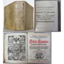 Gazophylacium medico-physicum, oder Schatz-Kammer medicinisch- und natürlicher Dinge, ... [staré tisky, lékařství]