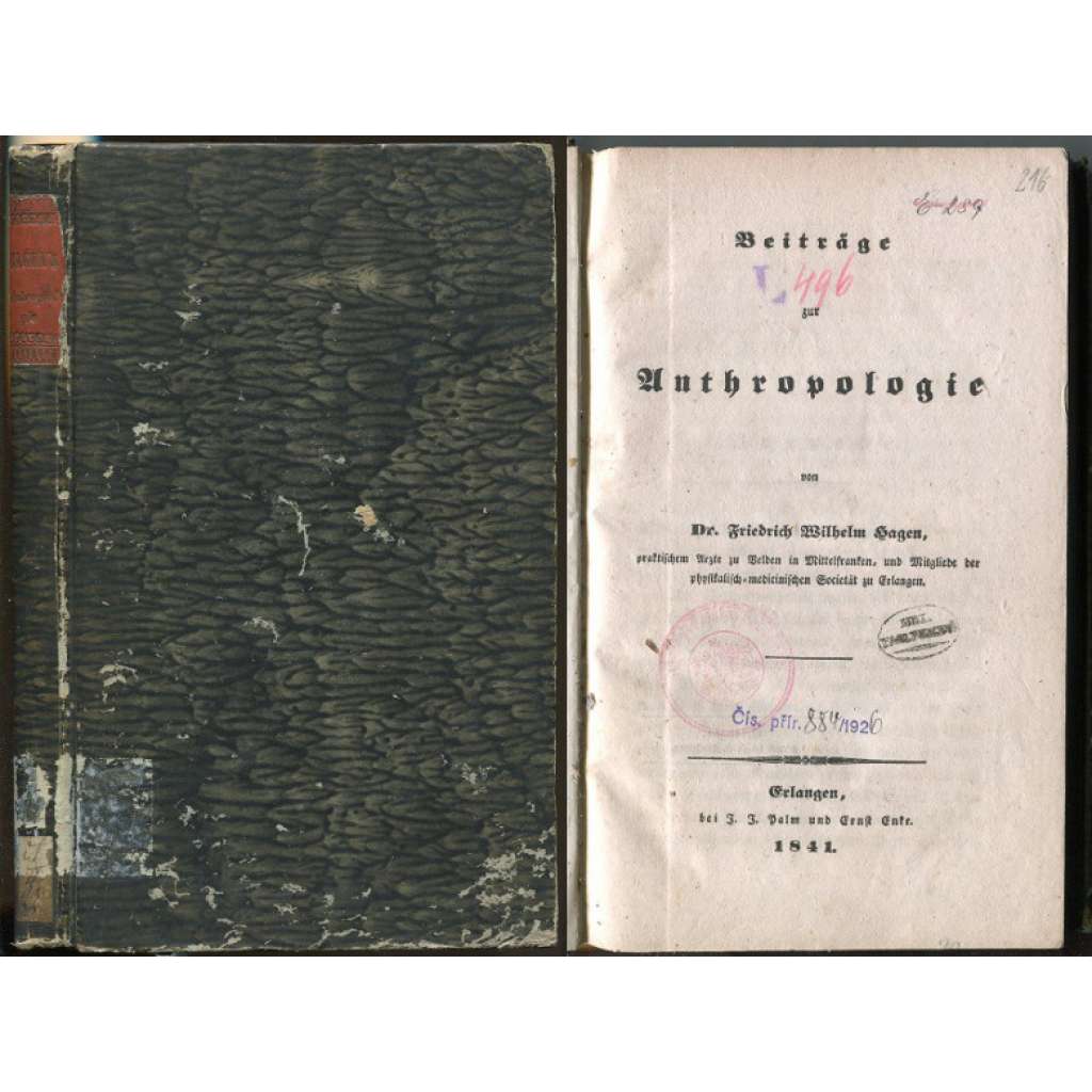 Beiträge zur Anthropologie [lékařství, antropologie, staré tisky]