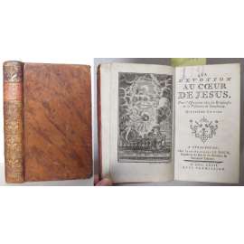 La dévotion au coeur de Jésus. Pour l'association chez les religieuses de la Visitation de Strasbourg. Quatrième édition [staré tisky, vazba kůže, náboženství]