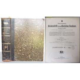 Österreichische Wochenschrift für den öffentlichen Baudienst. ...; Jahrgang IX, 1903 [inženýrství, architektura, Rakousko-Uhersko]