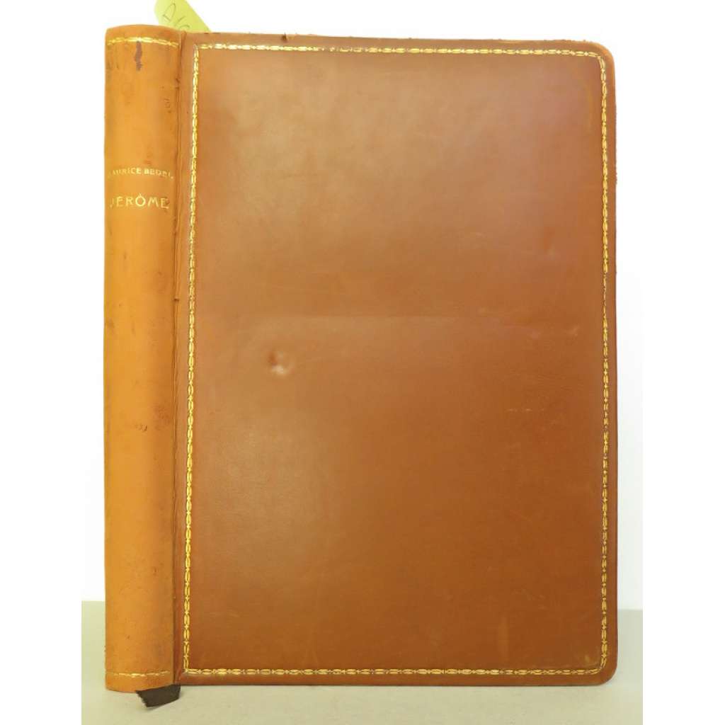 Jérôme 60° latitude nord. Illustré de nombreuses aquarelles par Per Krohg	[bibliofilie, vazba kůže, francouzská literatura]