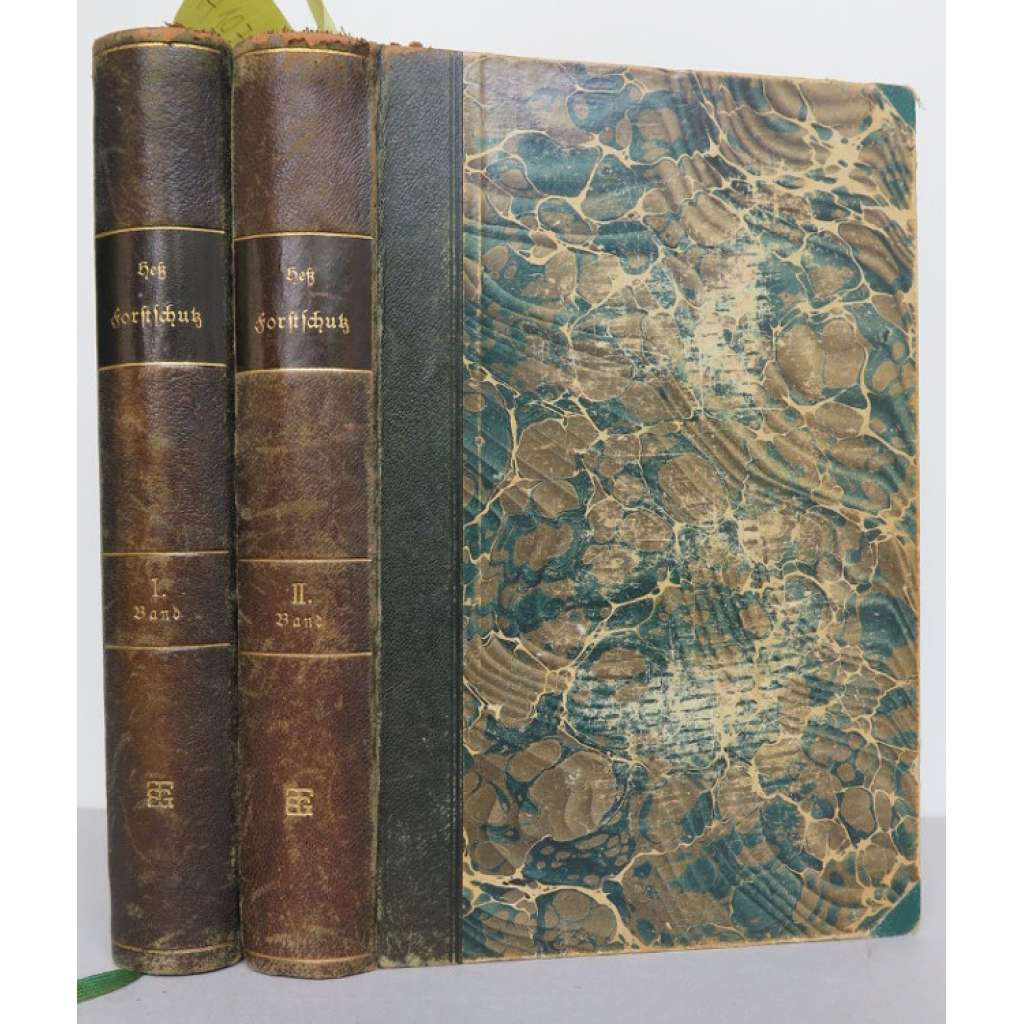 Der Forstschutz. Dritte vermehrte und verbesserte Auflage [2 svazky, vazba kůže, ochrana lesů, lesnictví, ochrana přírody]