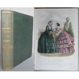 Petit Courrier des Dames. Modes de Paris, Litterature, Beaux-Arts, Théatres. Tome LXIII (Juillet-Décembre) - LXVI (Janvier-Juin) [móda, kolorované litografie, staré tisky]
