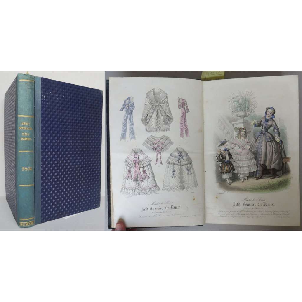 Petit Courrier des Dames; Tome LXII, 1853 [móda, kolorované litografie, staré tisky]