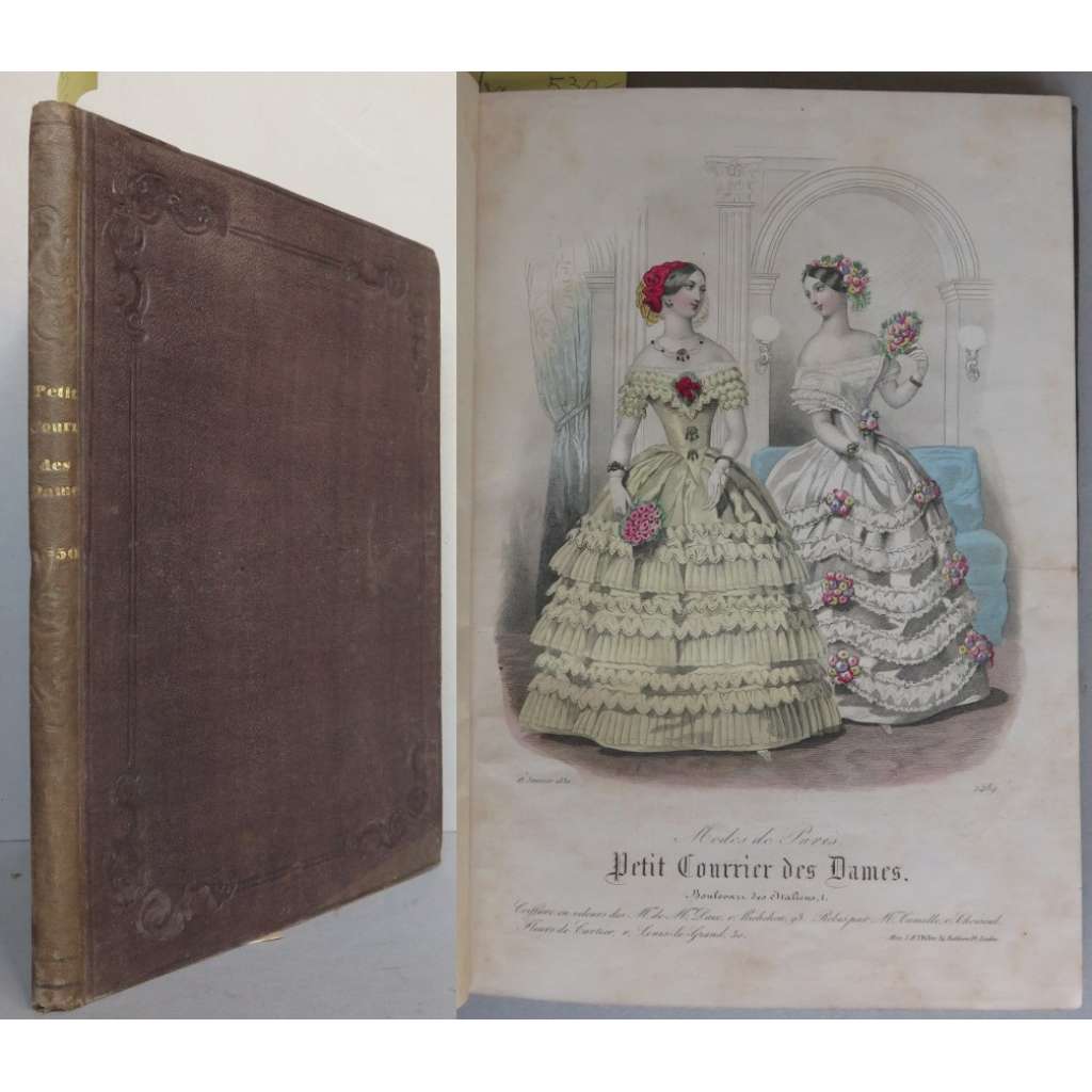 Petit Courrier des Dames; Janvier - September 1850 [pouze grafické přílohy, móda, staré tisky, kolorované mědiryty]