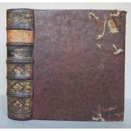 Homo christianus in sua lege institutus. Sive discursus morales quibus totum hominis christiani officium explicatur; ... editio septima latina, ... pars prima; pars secunda [2v1, náboženství, asketismus, vazba kůže]