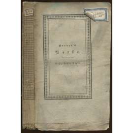 Johann Gottfried von Herder's sämmtliche Werke; Sechzehnter Theil: Zur schönen Literatur und Kunst. Zweyter Theil [apart, staré tisky, německá literatura]