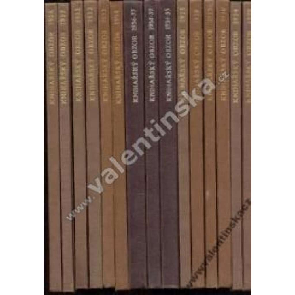 Knihařský obzor, 1922, 1924-29,1930-39, 14 svazků