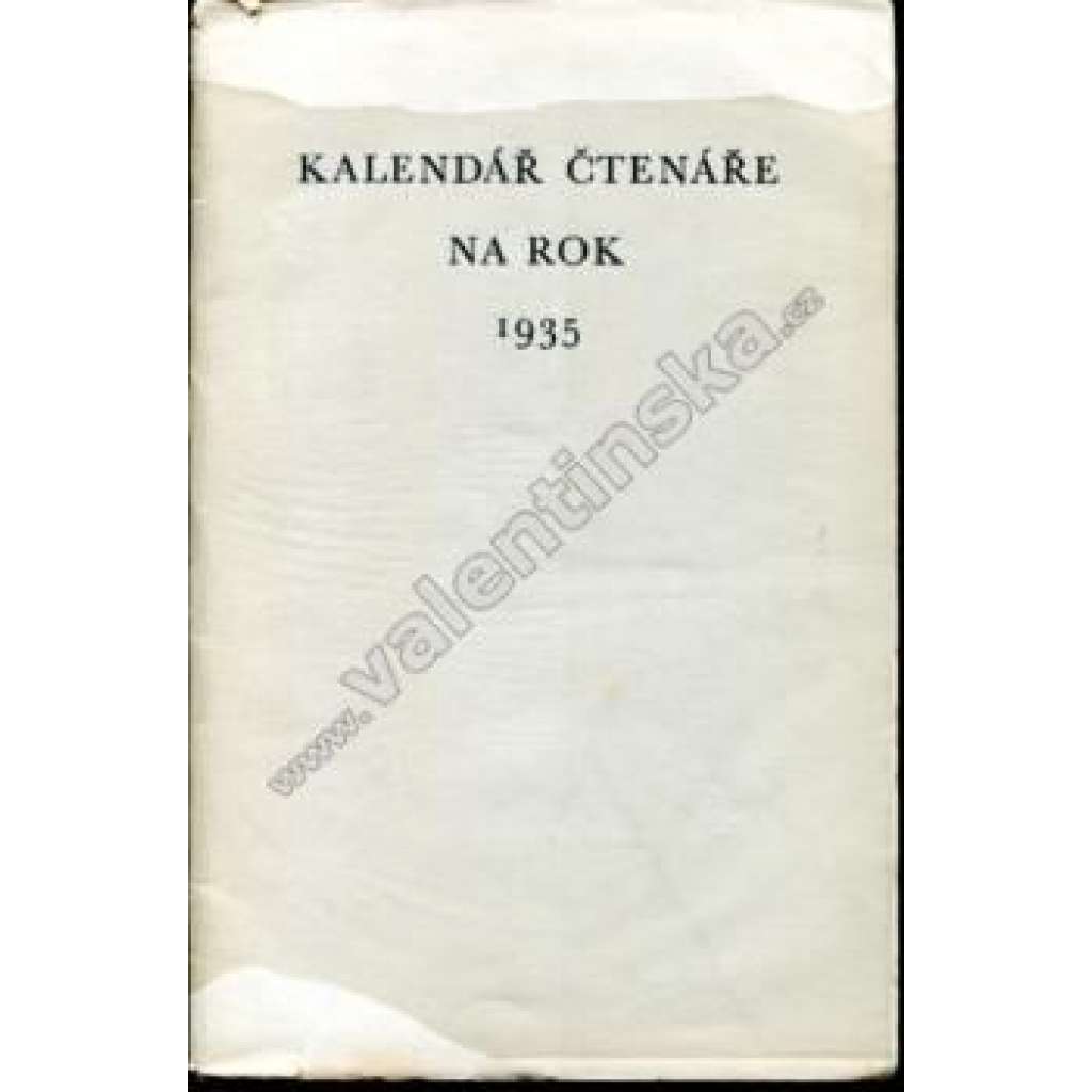 Kalendář čtenáře na rok 1935