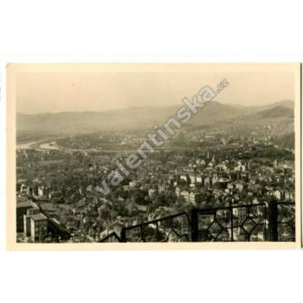 Děčín. Podmokly - Pohled ze Stoličného vrchu