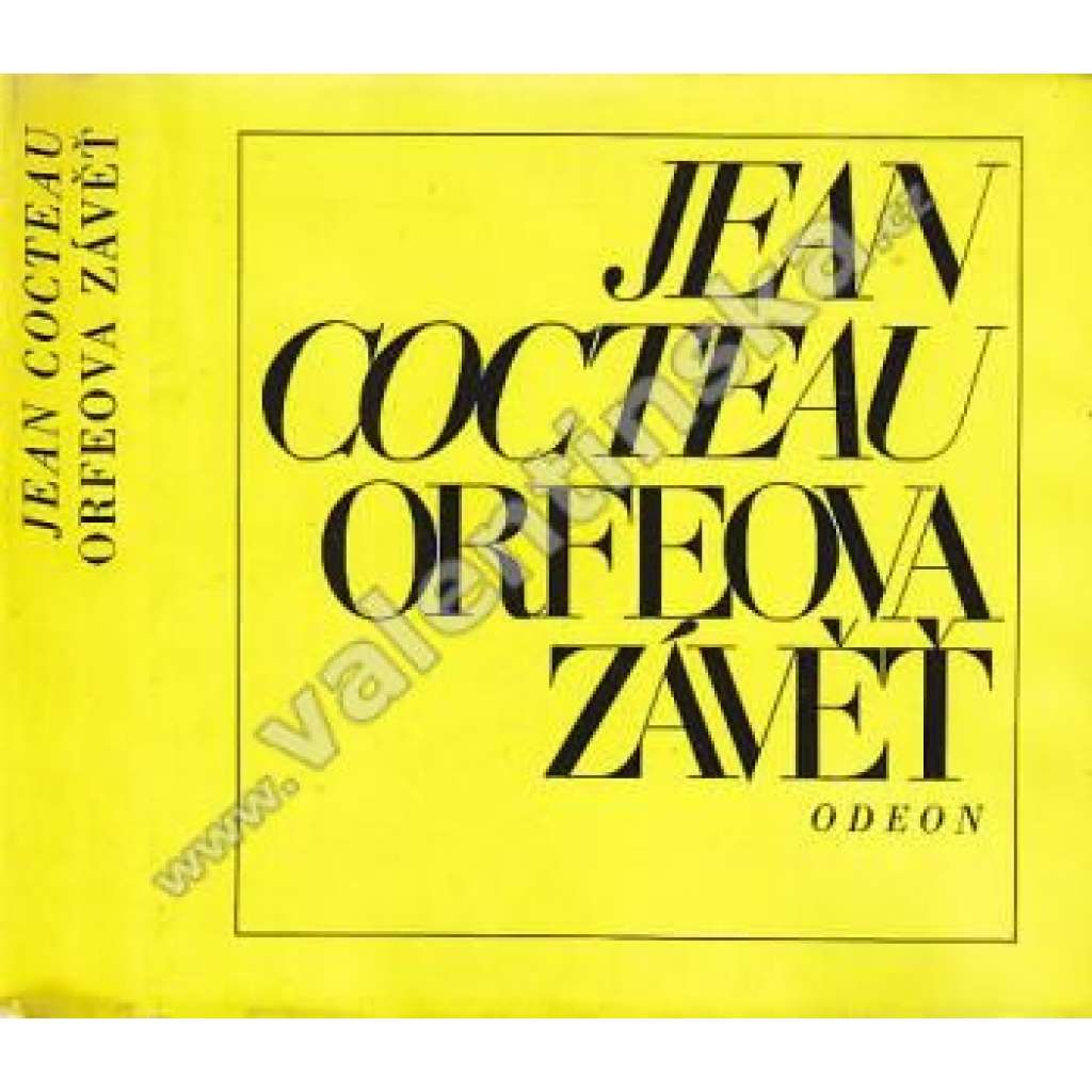Orfeova závěť (edice: Odeon) [poezie, Jean Cocteau]