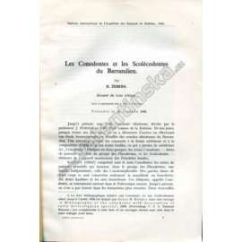 Les Conodontes et les Scolécodontes du Barrandien (Bulletin international de l’Académie des Sciences de Bohême) [Český kras, Barrandien, archeologie, geologie]