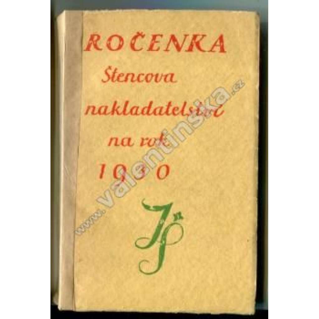 Ročenka Štencova nakladatelství na rok 1930