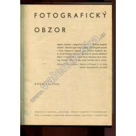 Fotografický obzor, ročník LI. 1943 (časopis, fotografie, protektorát, mj. Kontrasty v obraze, Vlastivědná fotografie, O diapositivu; fotografie P. Koblic, J. Otto)