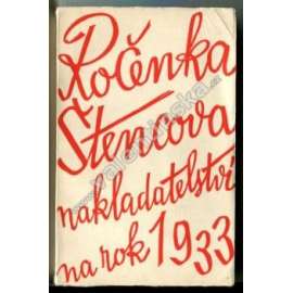 Ročenka Štencova nakladatelství na rok 1933