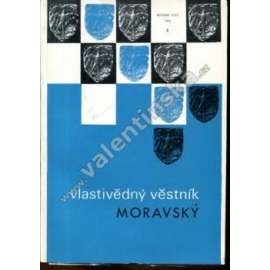 Vlastivědný věstník moravský, 3/1972 (sborník, Morava, mj. O významu cínařských značek, Středověká jáma v Šumperku, Působení Gregora Mendela v Hospodářské společnosti, Cizí vojáci pohřbení v Bučovicích)