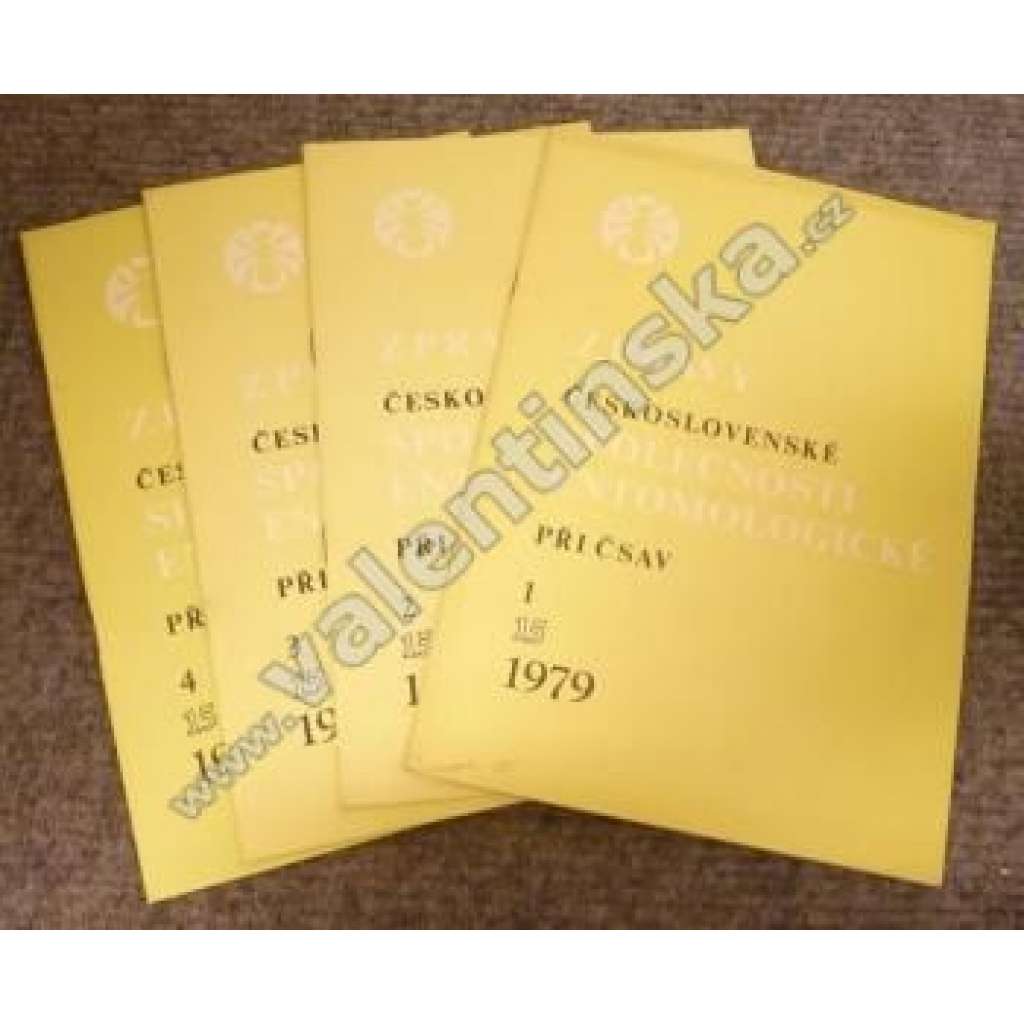 Zprávy Čsl. společnosti entomologické 1979, ročník 15, číslo 1-4 (časopis, příroda, entomologie, hmyz)