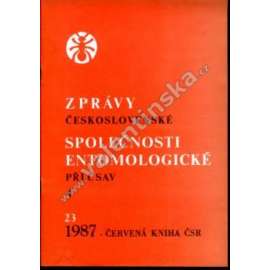 Zprávy Čsl. společnosti entomologické, 4/1987 (časopis, entomologie, hmyz, motýli)
