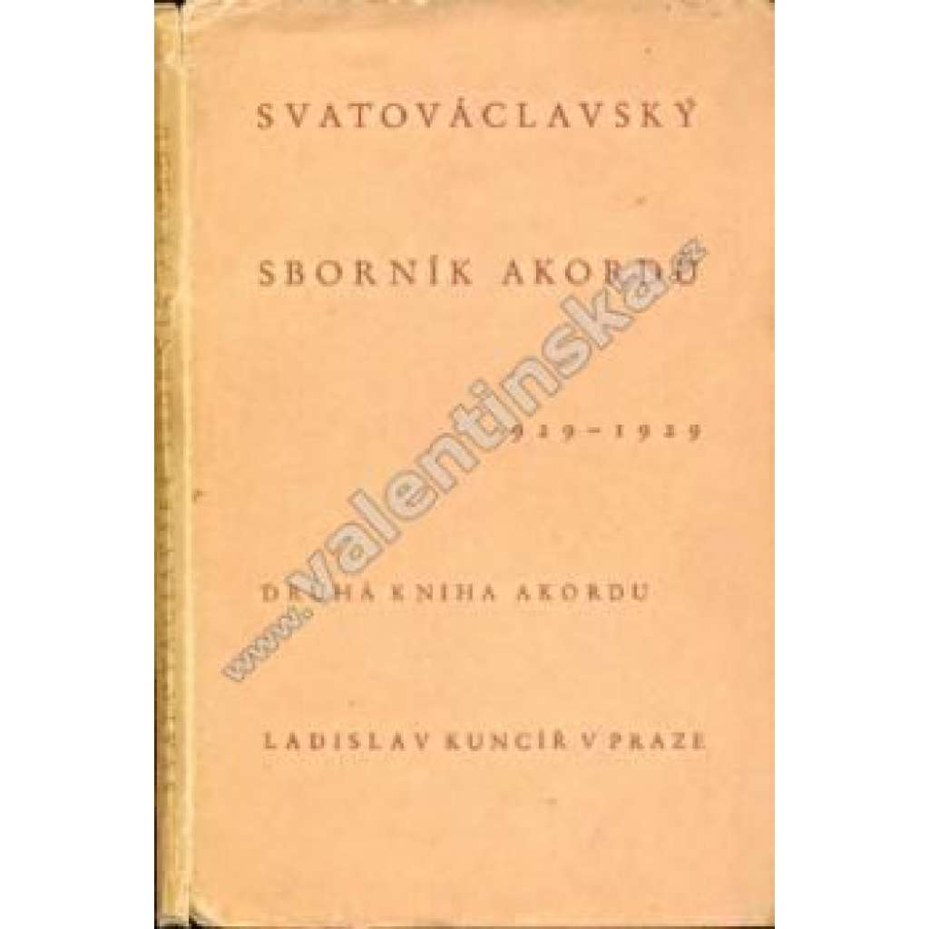 Svatováclavský sborník Akordu 929 - 1929