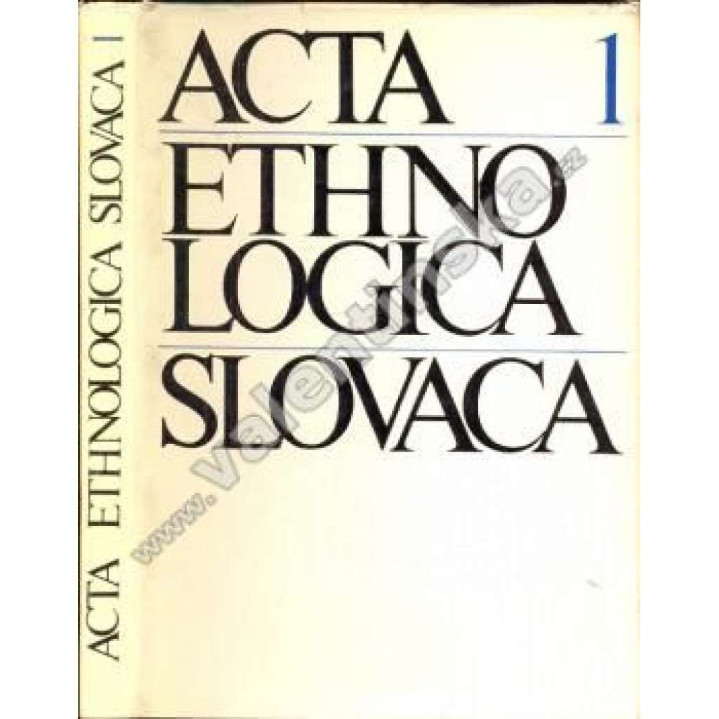 Acta Ethnologica Slovaca 1