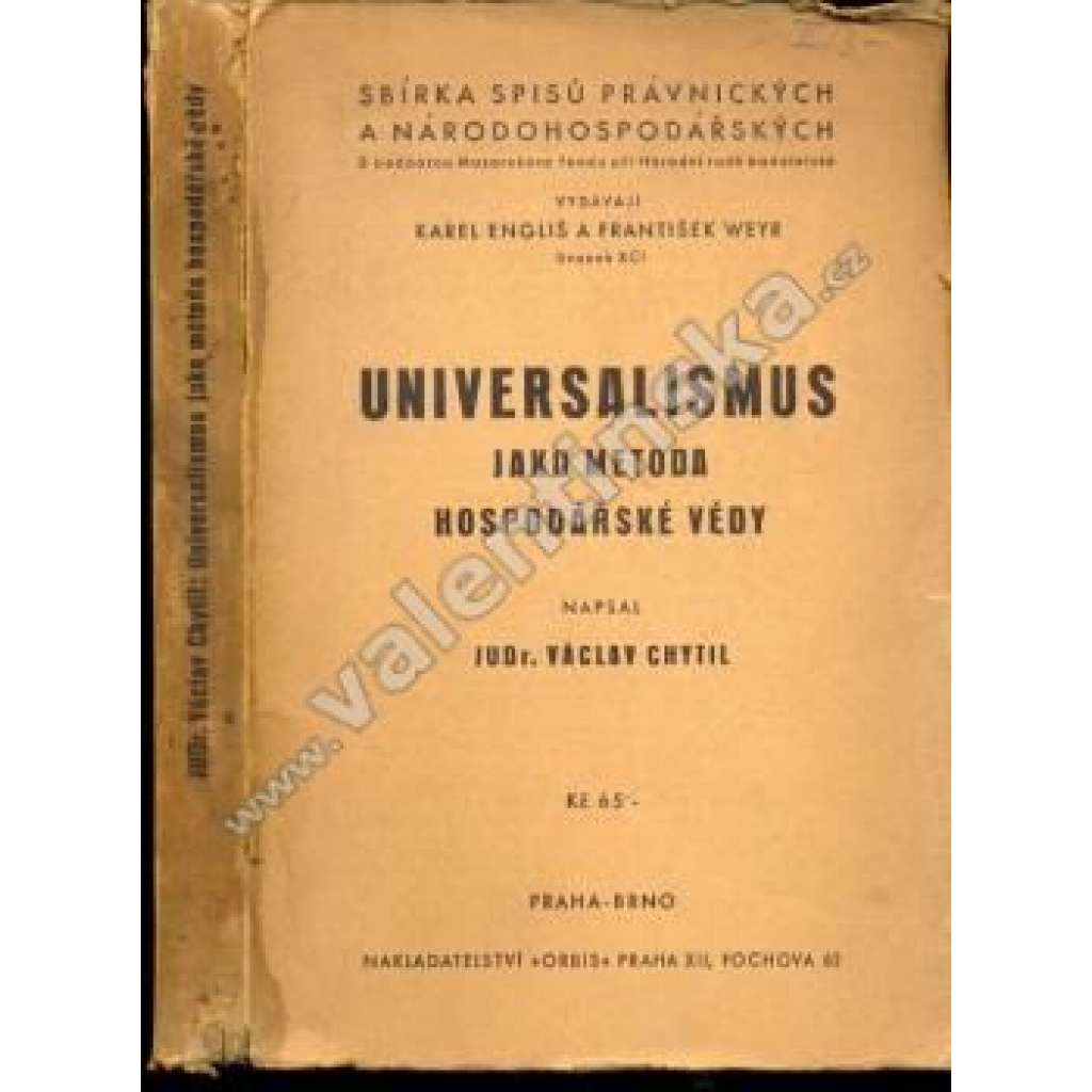 Universalismus jako metoda hospodářské vědy
