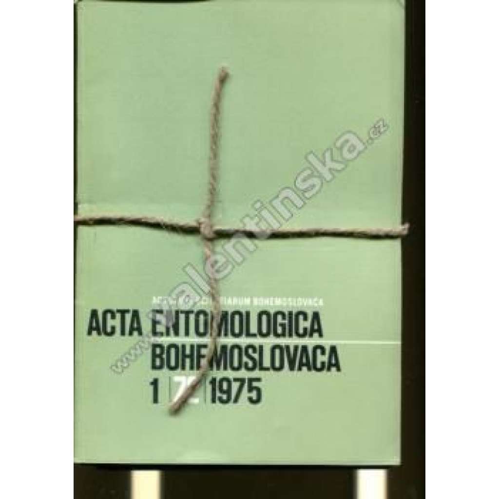 Acta entomologica bohemoslovaca 1975