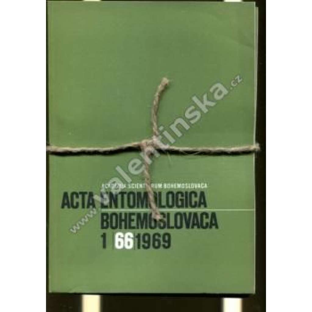 Acta entomologica bohemoslovaca 1969 (časopis, entomologie, příroda, hmyz)