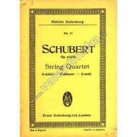 String Quartet  D minor-D mineur-D moll (noty, smyčcový kvartet, housle, viola, violoncello)