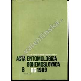 Acta entomologica bohemoslovaca, 6/1989 (časopis, entomologie, příroda, hmyz)
