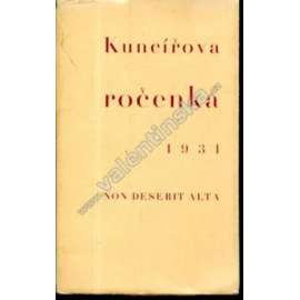 Kuncířova ročenka 1931 (Jaroslav Durych, V Zahrádkách; S. Undsetová, Předzvěst podzimu; J. Vašica, Monte Cassino; M. Marten, Mladý kouzelník)